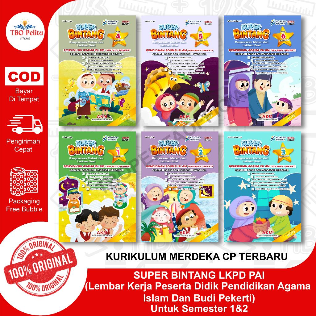 SUPER BINTANG LKPD [lembar kerja peserta didik] PAI (Pendidikan Agama Islam) kurikulum merdeka SD/Mi