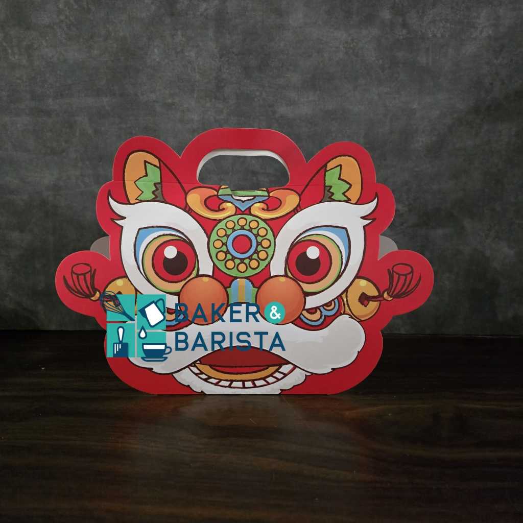 

Imlek Box 2 Top Barongsai XL kotak cup cake Jar imlek cny roll cake / Imlek Box Gift sincia / Box Nastar cookies