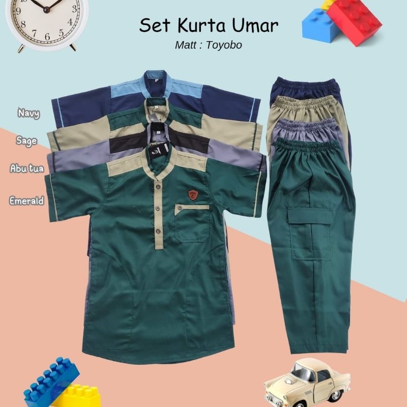 SETELAN KOKO KURTA ANAK TOYOBO UMAR
