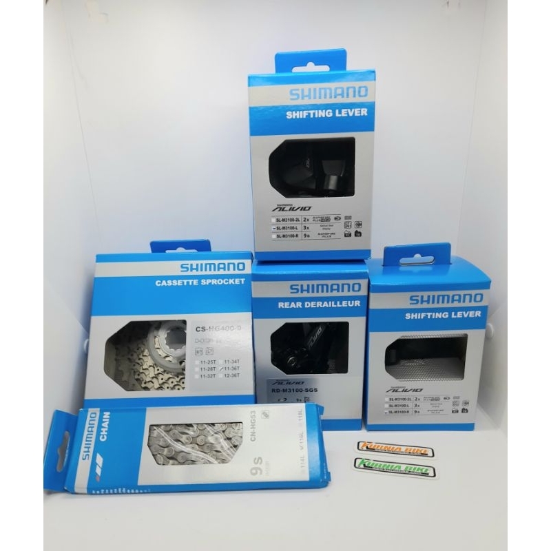 mini groupset shimano alivio 3x9 speed