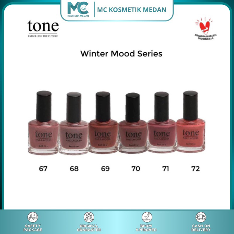TONE NAIL LACQUER Winter Mood Series 67-72-Kutek