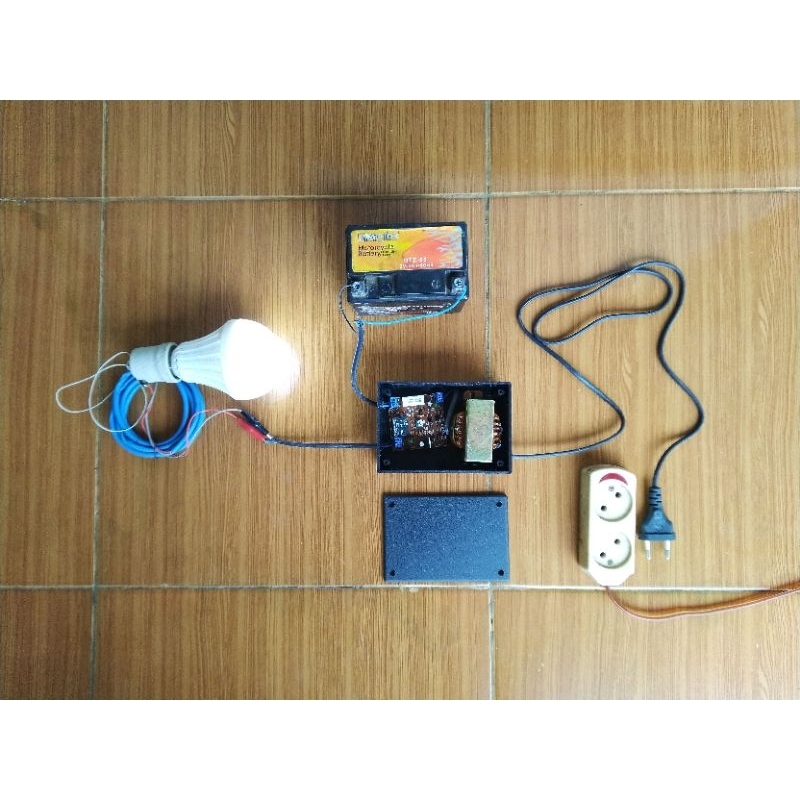 Paket Box Trafo Kabel Modul Emergency Aki Mobil motor LED 12V 6V Auto ON OFF Charger 12 Volt 6