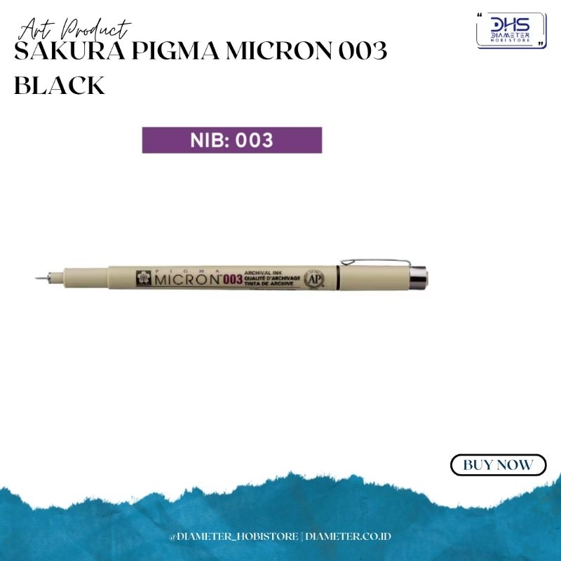 

Sakura Pigma Micron 003 Black