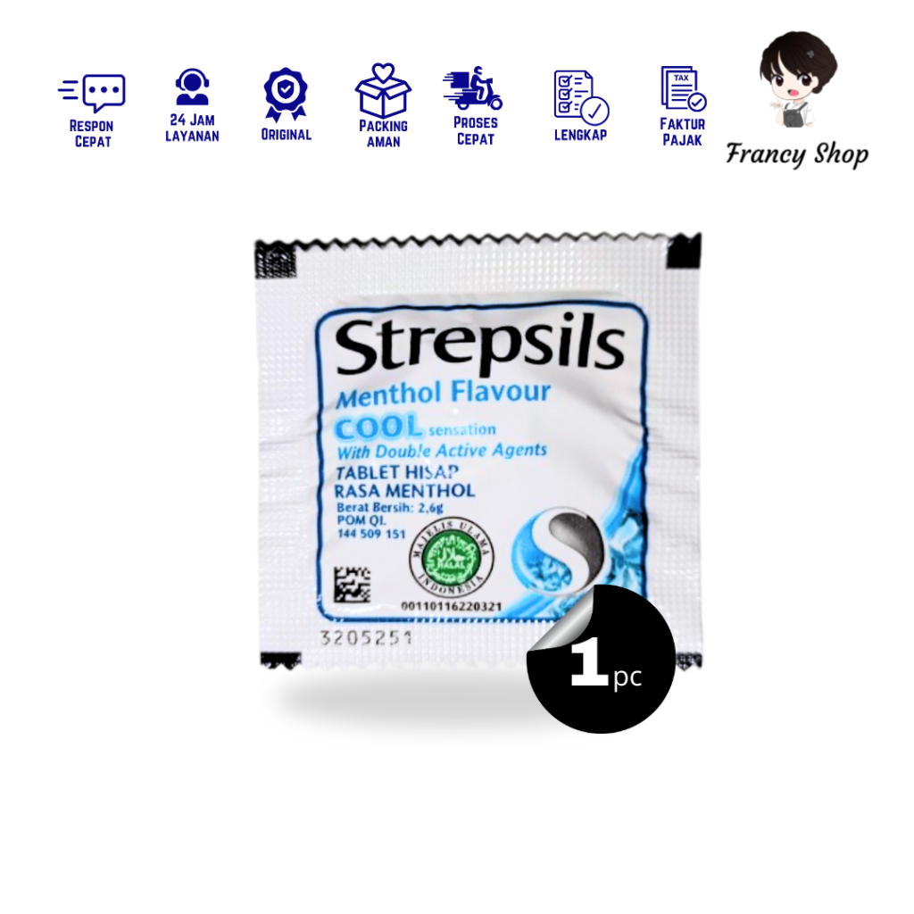 

Strepsils Cool Mint Permen Strepsil Pelega Tenggorokan 2,6 gr