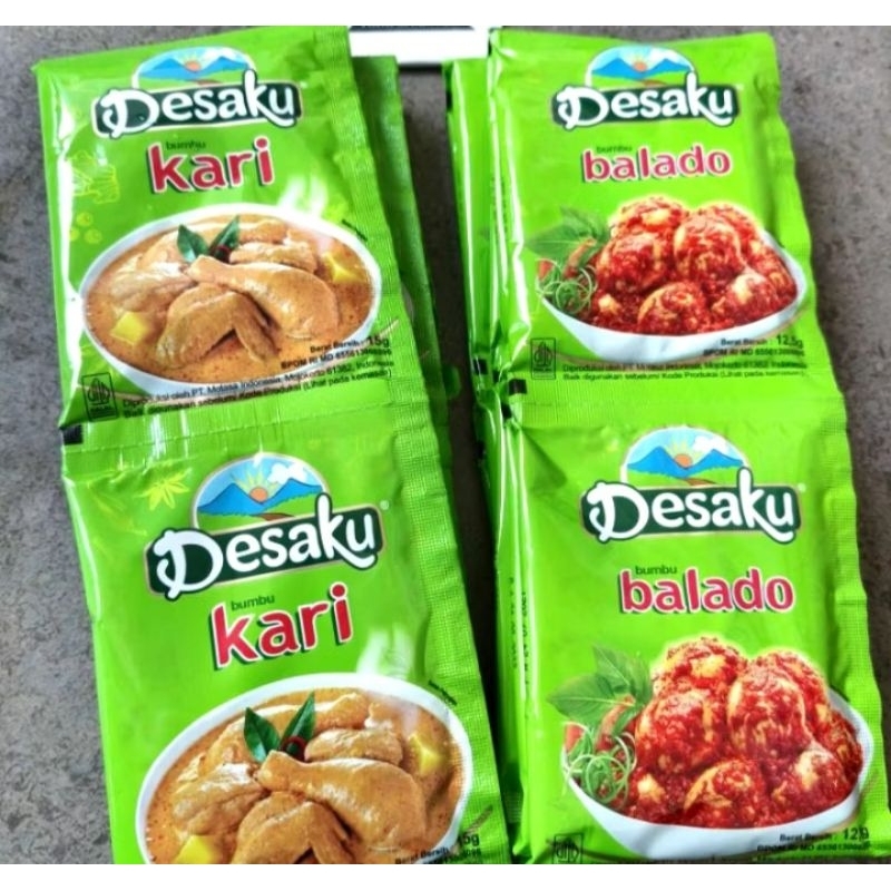 

PROMO [ BUMBU DAPUR INSTAN DESAKU [ 1 Renteng isi 10 pcs [ Balado , kari , opor , gulai ]