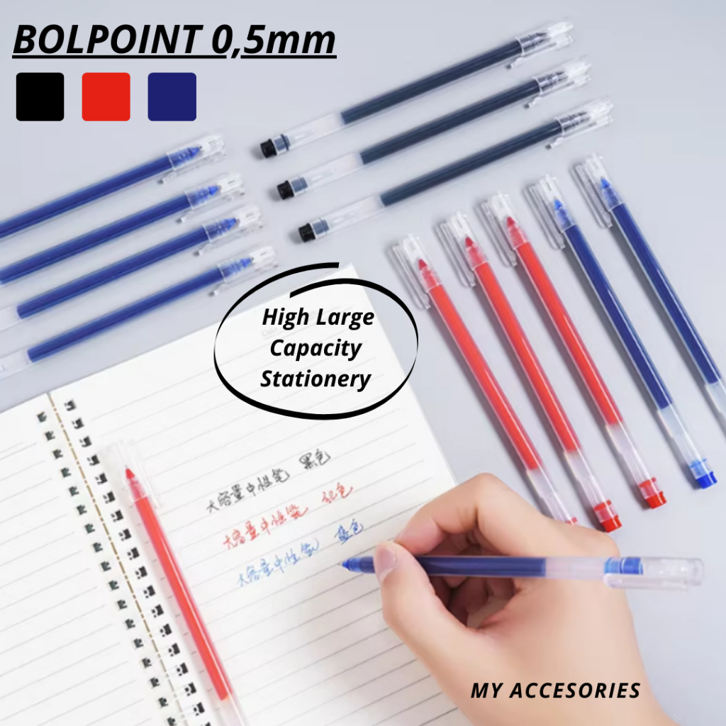 

MY9992 Alat Tulis PULPEN Pena Hi Tech Light Gel 0,5 mm Standart Hitam Merah Biru Bolpoin Warna For Kantor School Sekolah Resepsionis PEN Tinta Cair Guru Murid TANDA Tangan Jarum Penpena Ujung Tipis Bagus Keren Murah PREMIUM Ballpen Ballpoint stationary