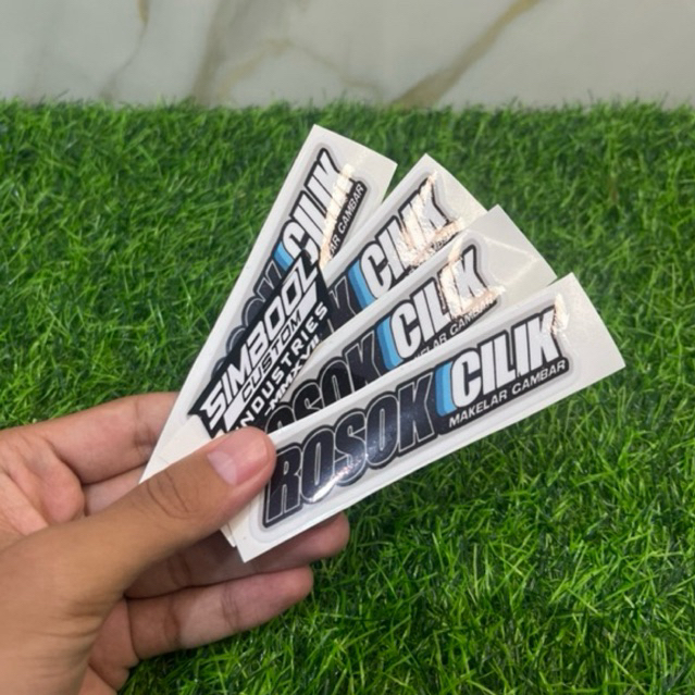 

Sticker Rosokcilik!! sticker glossy Cutting pola tinggal tempel (COD)