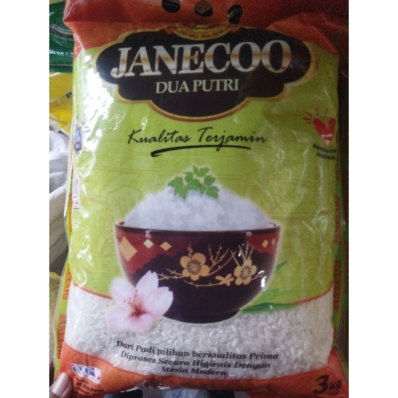 

Beras janeco 3kg,uduk 3kg,pinpin 3kg