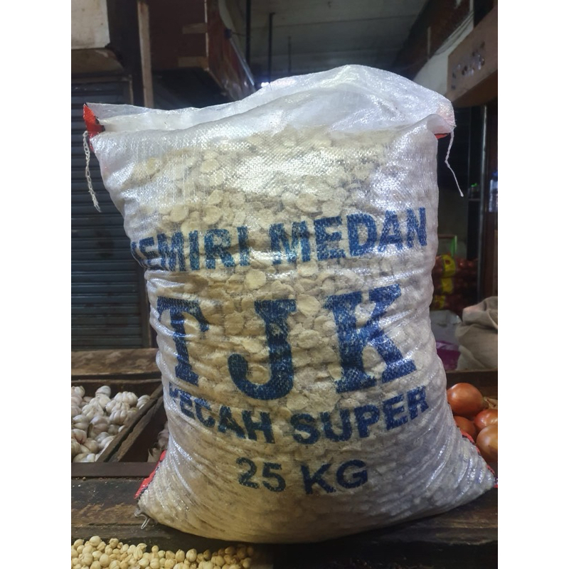 

papi saiyo kemiri medan pecah kemiri karungan 25kg