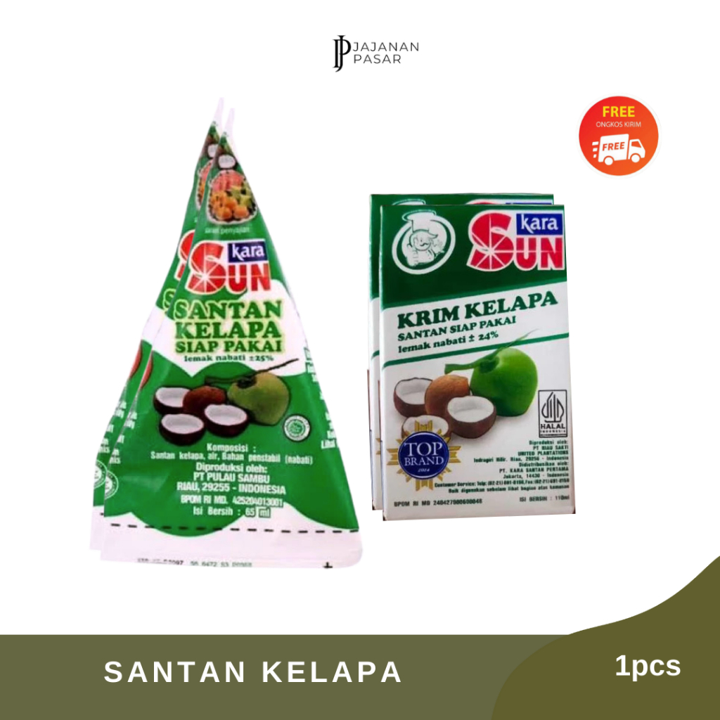 

SUN KARA Santan Kelapa Asli 65 / 110 ML - UHT Coconut Milk 65ML 110ML