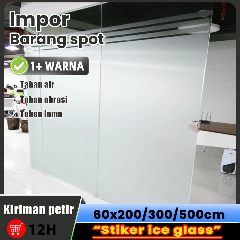 Stiker Kaca Sandblast Sticker Jendela Pintu Rumah Kantor Polos Buram