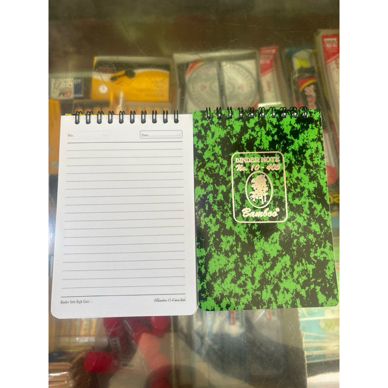 

binder note bamboo