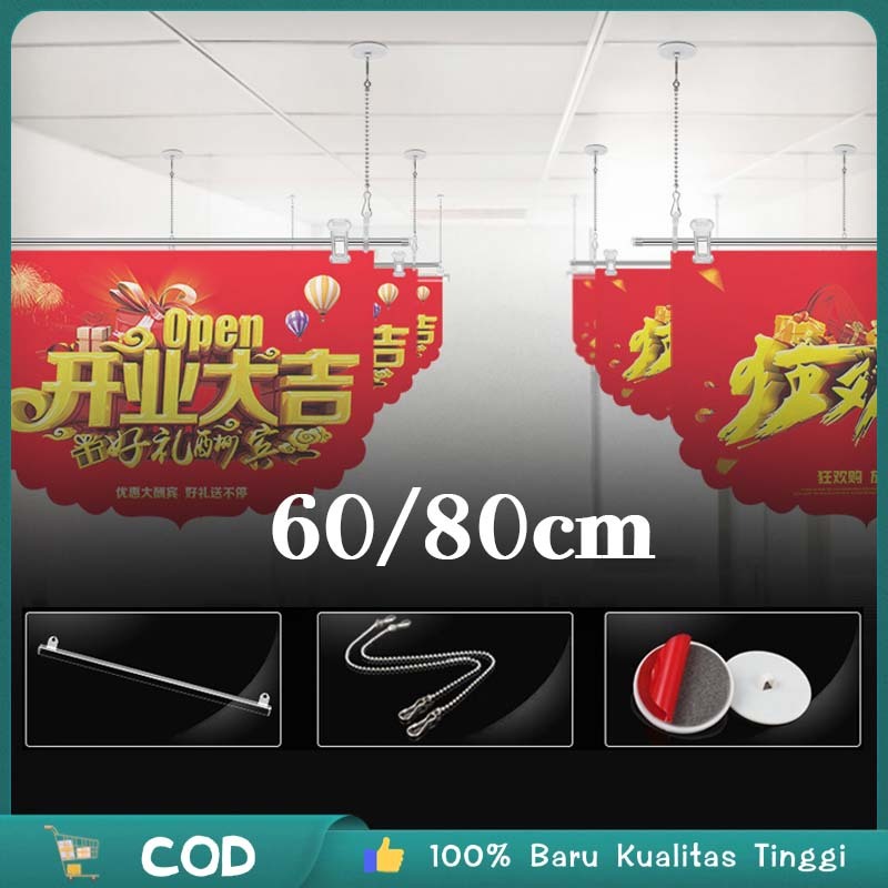 

1set Gantungan Banner Dinding Hanging Banner Gantung Poster Frame Hanging Banner Gantungan Banner Dinding Alat Gantung Poster