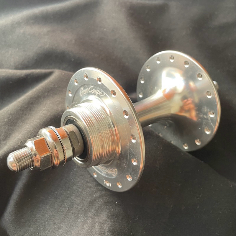 Rear hub fixie fixed gear - hub belakang gran compe silver 32h