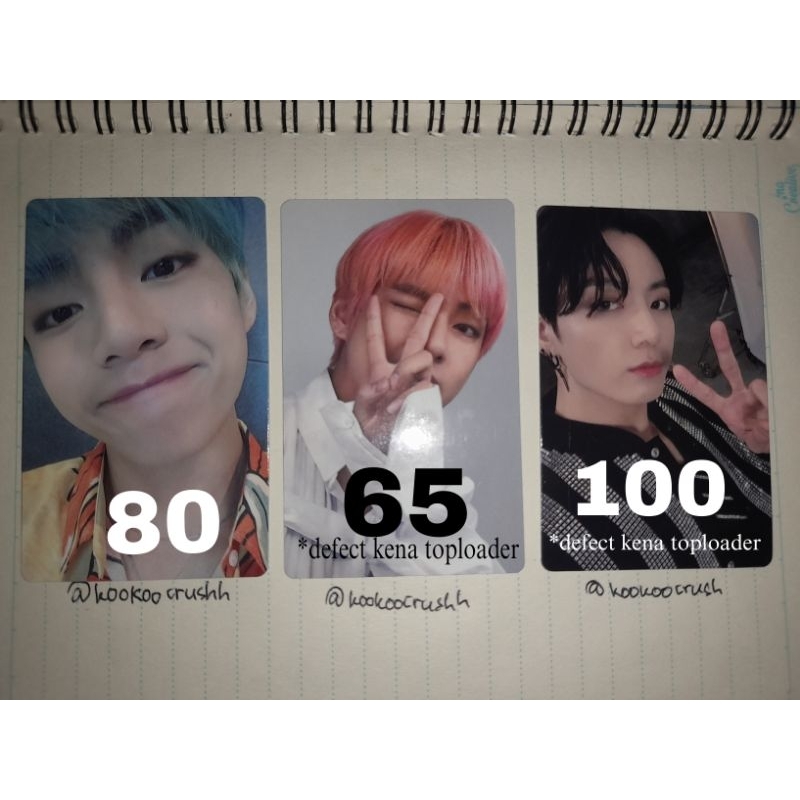 BTS PHOTOCARD OFFICIAL TAEHYUNG FAKE LOVE  PC