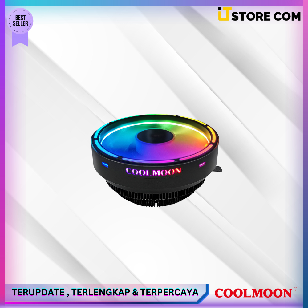 FAN PROSSESOR COOLMOON GLORY II ARGB OTOMATIS CPU COOLER