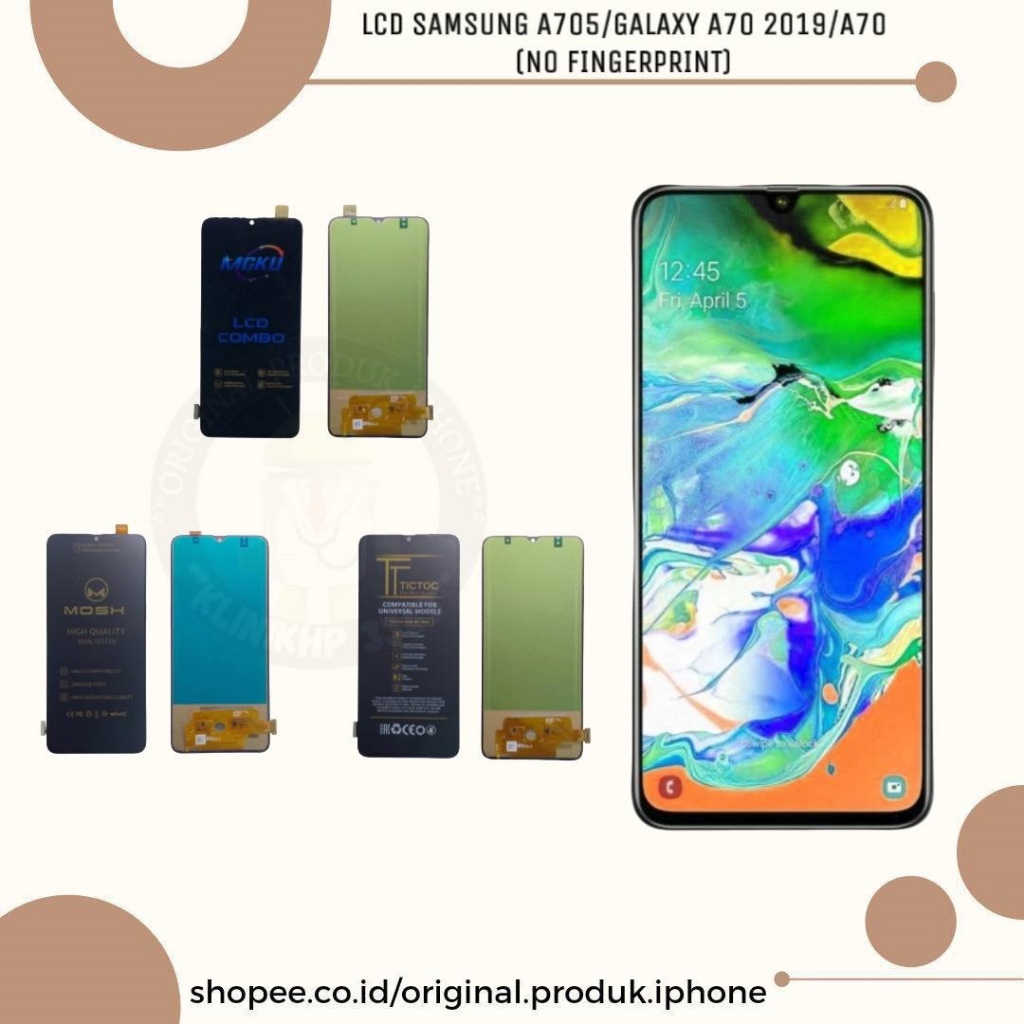 LCD TOUCHSCREEN SAM A705/GALAXY A70 2019/A70 (NO FINGERPRINT) FULLSET ORIGINAL