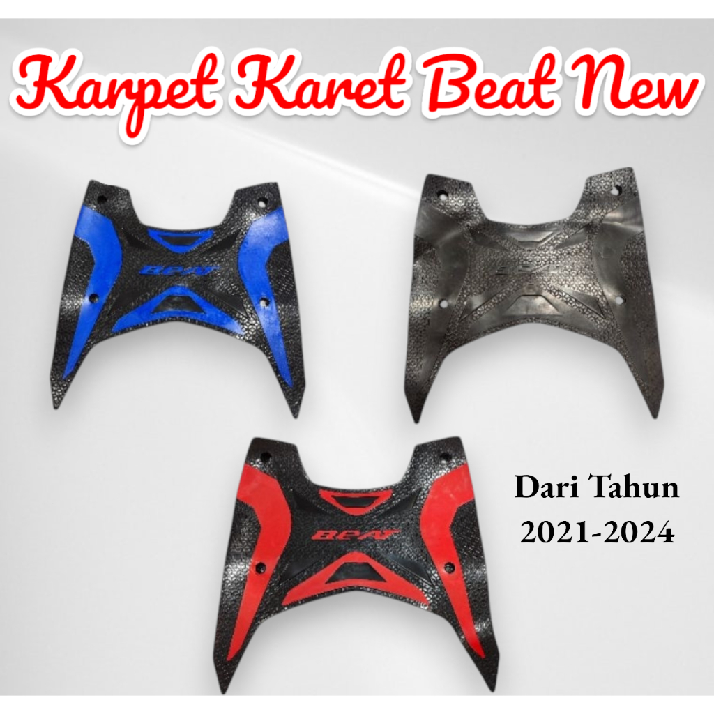 Karpet Motor Beat New 2022-2024 / Pijakan Kaki Motor Honda , Beat New 2022-2024 Model Transformer