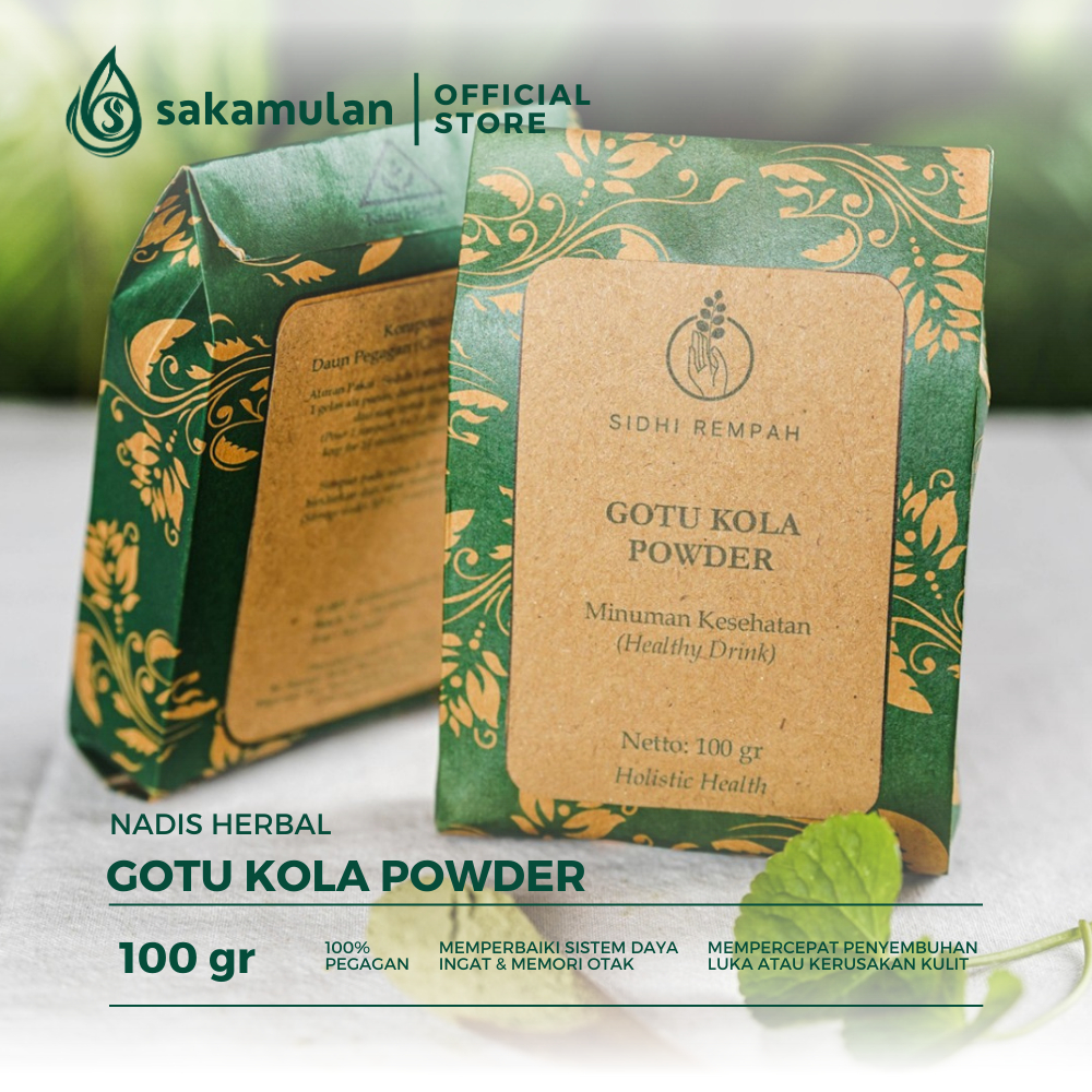 

Nadis Herbal Gotu Kola Powder (Pegagan/Piduh) 100 gr