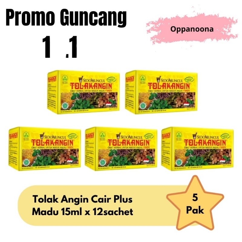 

TAC12 - Sidomuncul Tolak Angin Cair Plus Madu 15ml x 12 sachet