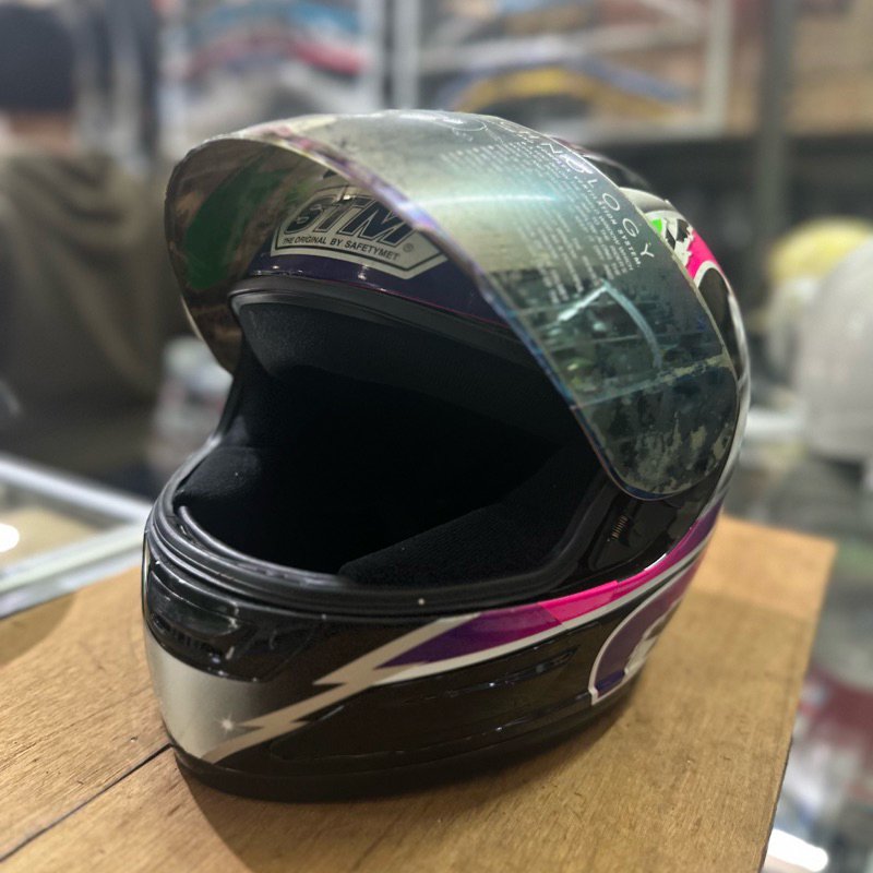 Helm Full Face Index/STM XC-11 Dewasa Import Black