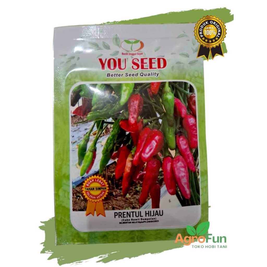 Benih Cabe Rawit Dompolan Prentul Hijau You Seed @10gr