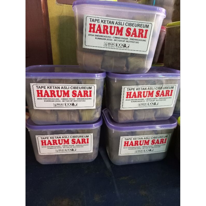 

tape ketan harum sari (Box Besar)#tape ketan daun jambu#oleholehkhaskuningan