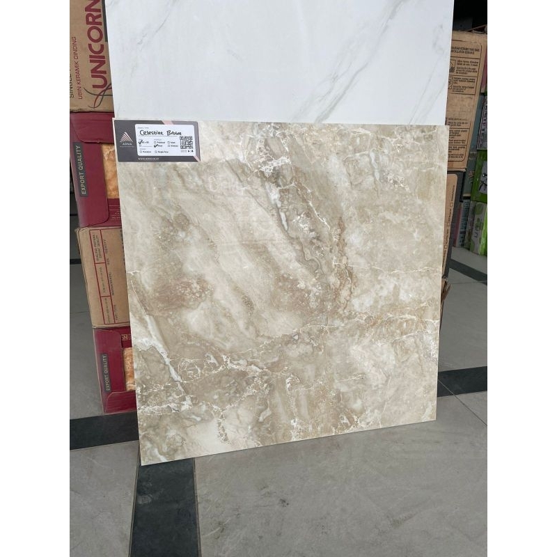 GRANITE 60X60 CELESTINE BROWN GLOSSY KW1 - ARNA