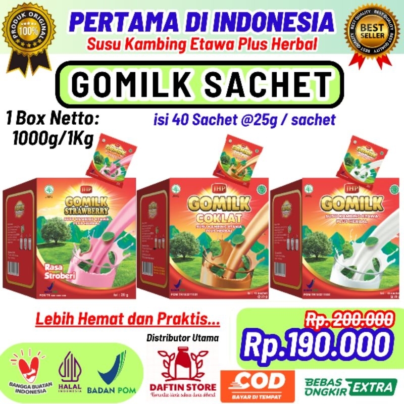 

GOMILK SACHET 1 KG SUSU KAMBING ETAWA PLUS HERBAL