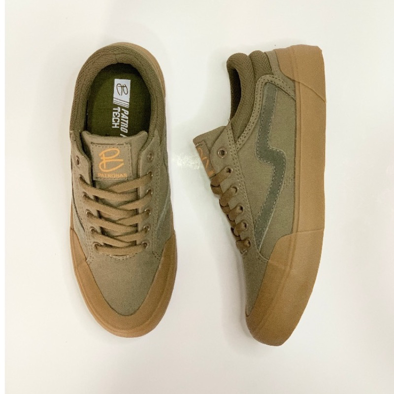 Sepatu Patrobas Cloud Low Olive Gum Sneakers Kasual Pria Wanita [ORIGINAL]