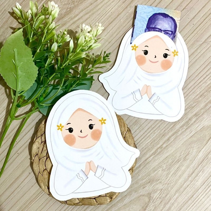 

AMPLOP LEBARAN 3D KARAKTER PUTIH AMPLOP LEBARAN LUCU