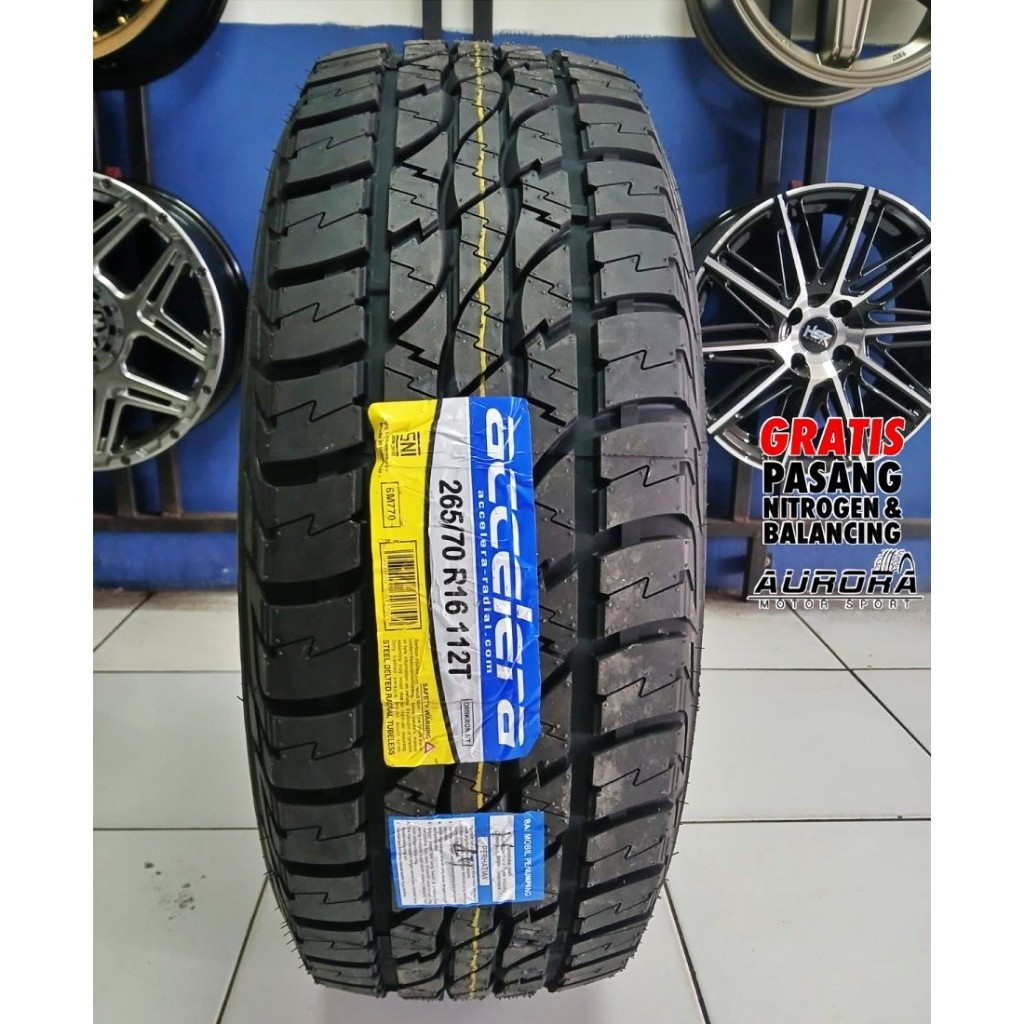 Ban standar fortuner,pajero 265/70 R16 accelera omikron A/T ban ofroad R16