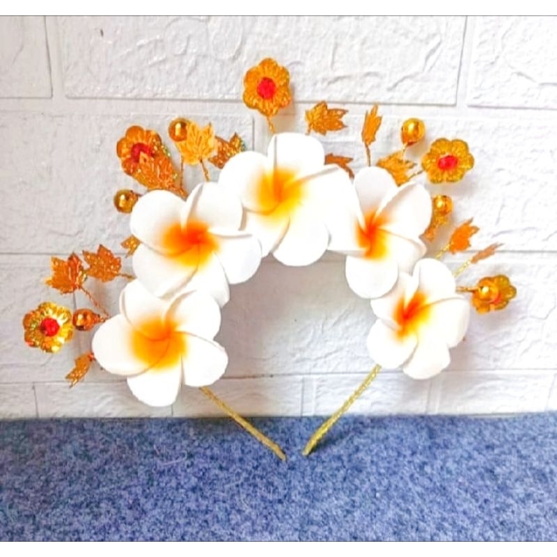 BANDO MAHKOTA KOIN BUNGA KAMBOJA (anak² & dewasa)