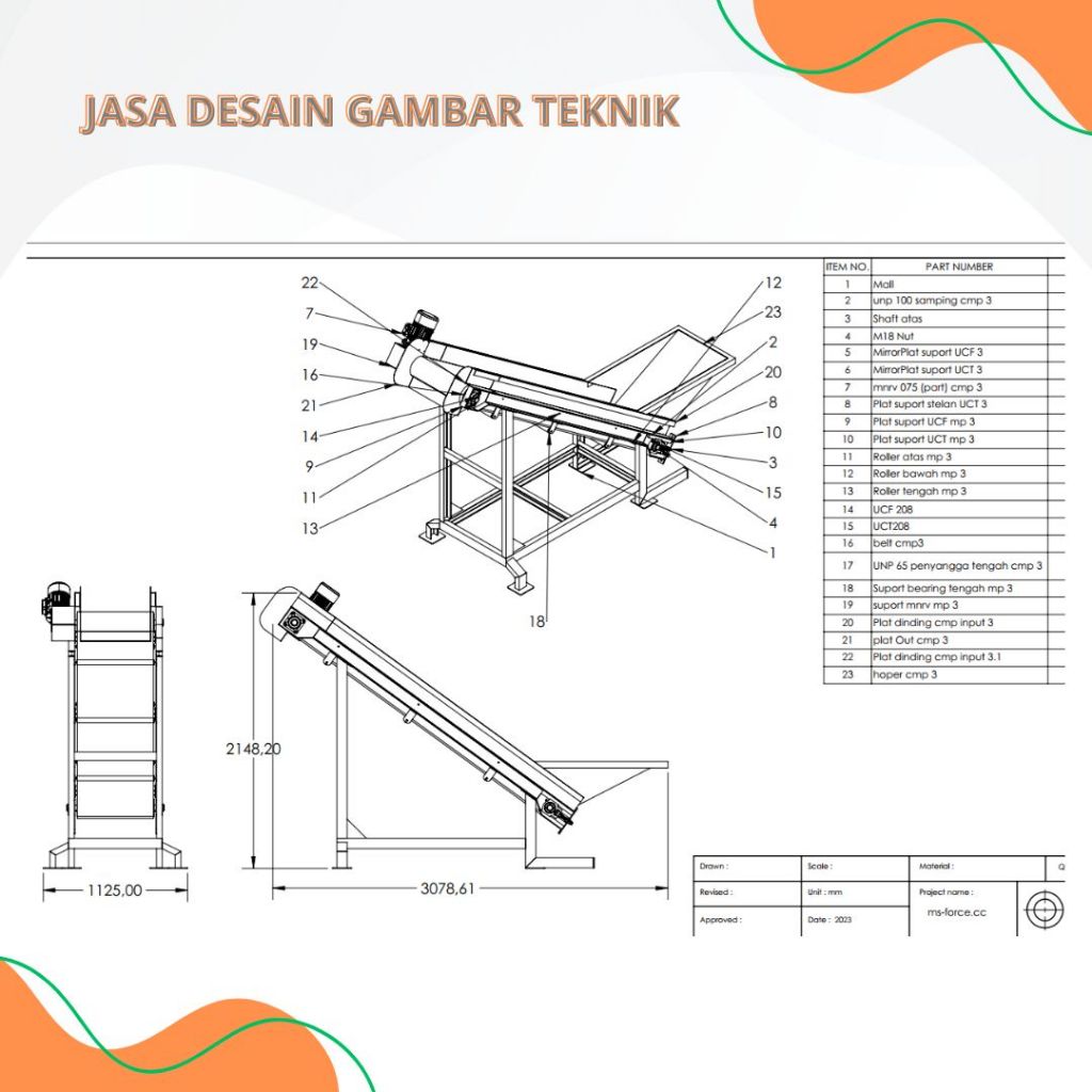 Jasa Desain Gambar Teknik 2D 3D Solidwork I 3d modeling dan jasa cnc laser cutting miling bubut