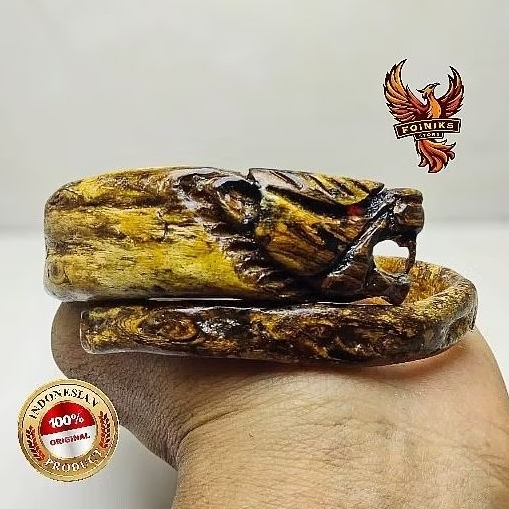 gelang akar bahar brahma asli ukir 100% original