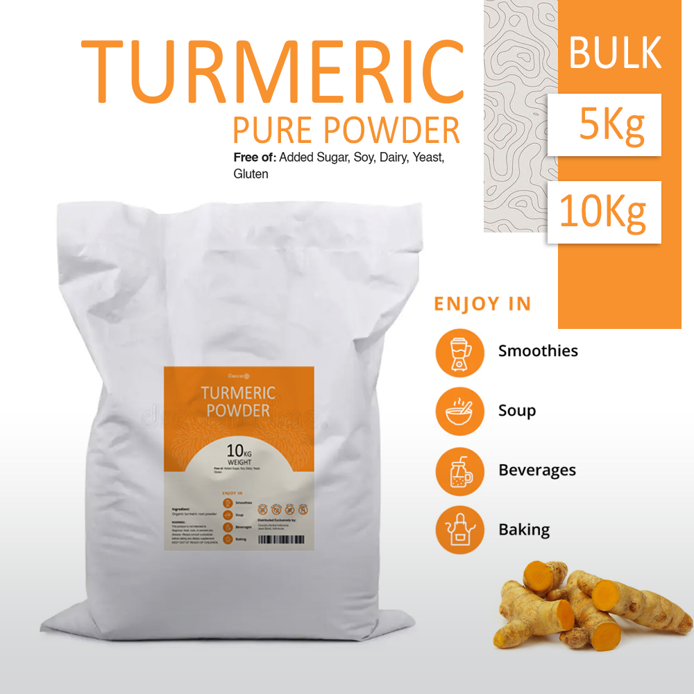 

Turmeric Powder Bulk 5Kg or 10Kg Bubuk Kunyit Tanpa Campuran