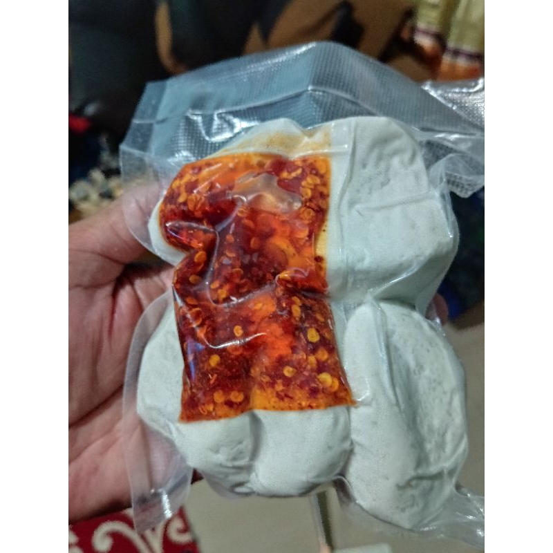 

basreng mentah premium jumbo full Chilli oil pepper isi 5 butir jumbo