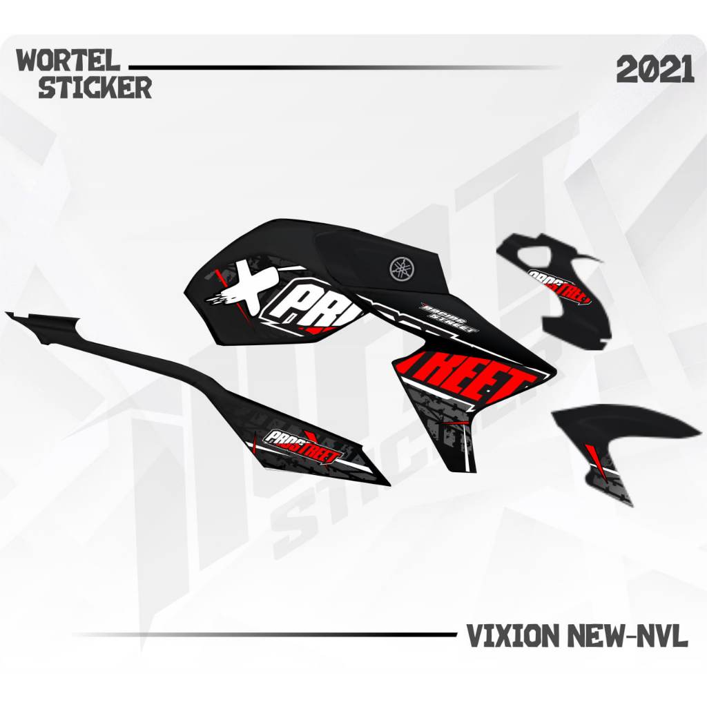 Striping Vixion New - Stiker Transparan Vixion NVL ProStreet