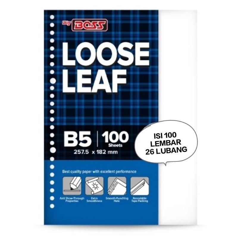 

Binder Big Boss B5 Polos Isi 100 Lembar