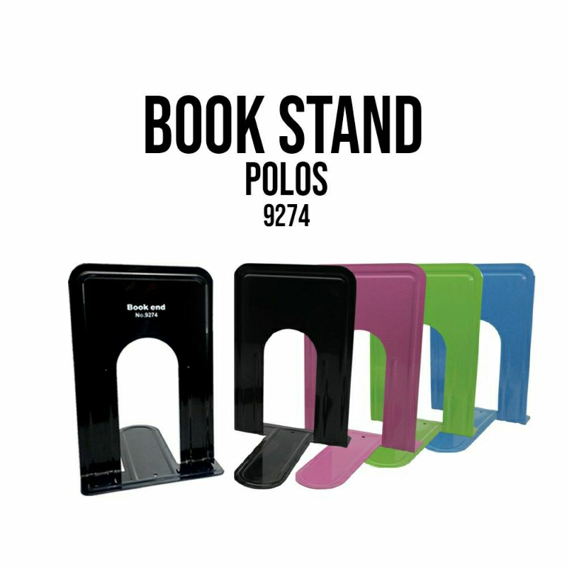 

Book stand polos putih hitam