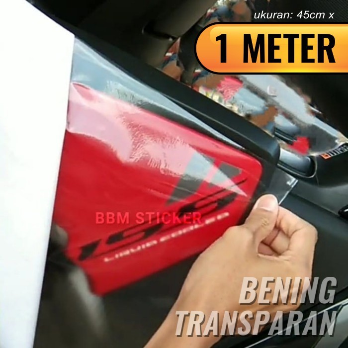 Stiker skotlet transparan bening