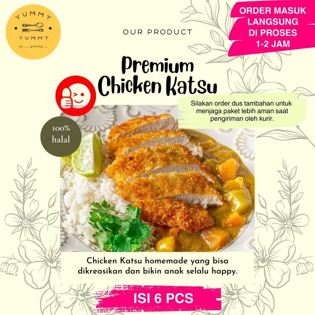 

Makanan Beku Premium Chicken Katsu / Ayam Fillet Katsu Frozen