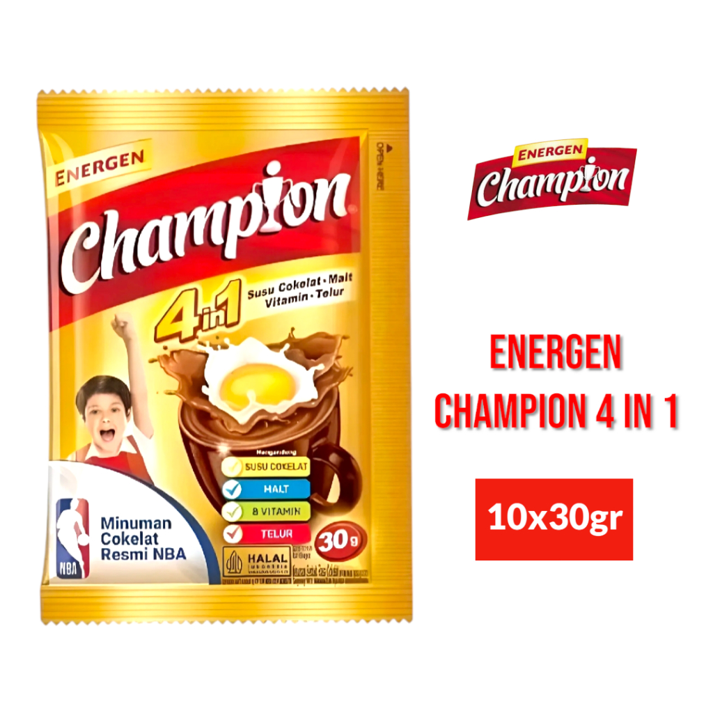 

Ay00! Energen Dan Energen Champion 4 In 1 Isi 10 Sachet (Random Jika Stok Kosong)