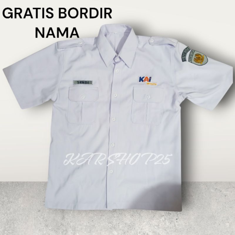 kemeja R6 KAI WISATA TERBARU KEMEJA PDH KAI SERAGAM PDH KAI WISATA ATASAN BAJU KAI WISATA BAJU R6 SE