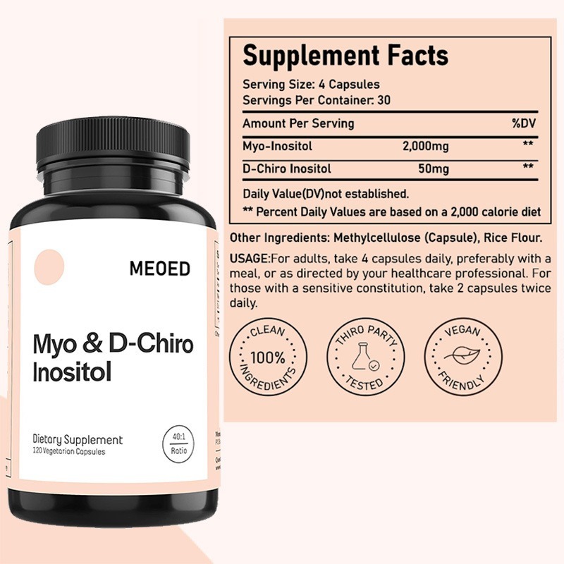 Balanced Inositol Capsules - Myo-Inositol & D-Chiro Inositol for Optimal Health