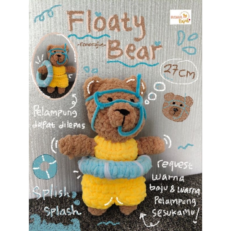 [Adoptme] Boneka Rajut Beruang Floaty Bear | Crochet Doll | Amigurumi