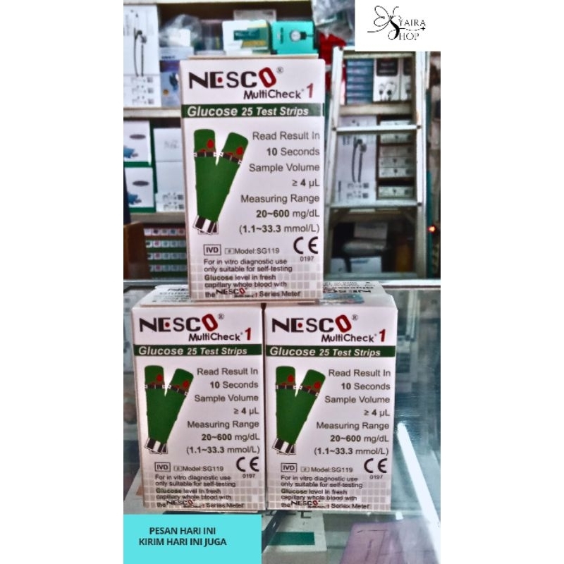NESCO GLUCOSE 25 TEST STRIP