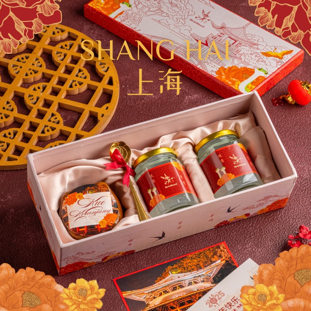 

SHANG HAI - Hampers Chinese New Year/ Parcel Imlek/ Gift Chinese New Year/ Set Kado Imlek / Hampers sarang burung wallet