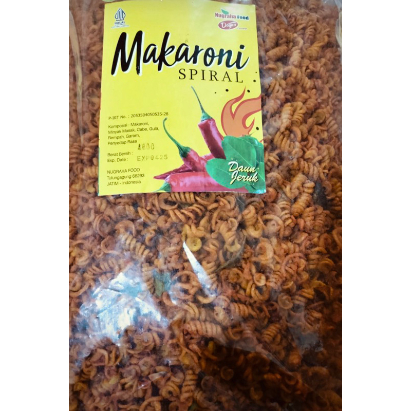 

MAKARONI Spiral pedas manis 200gr