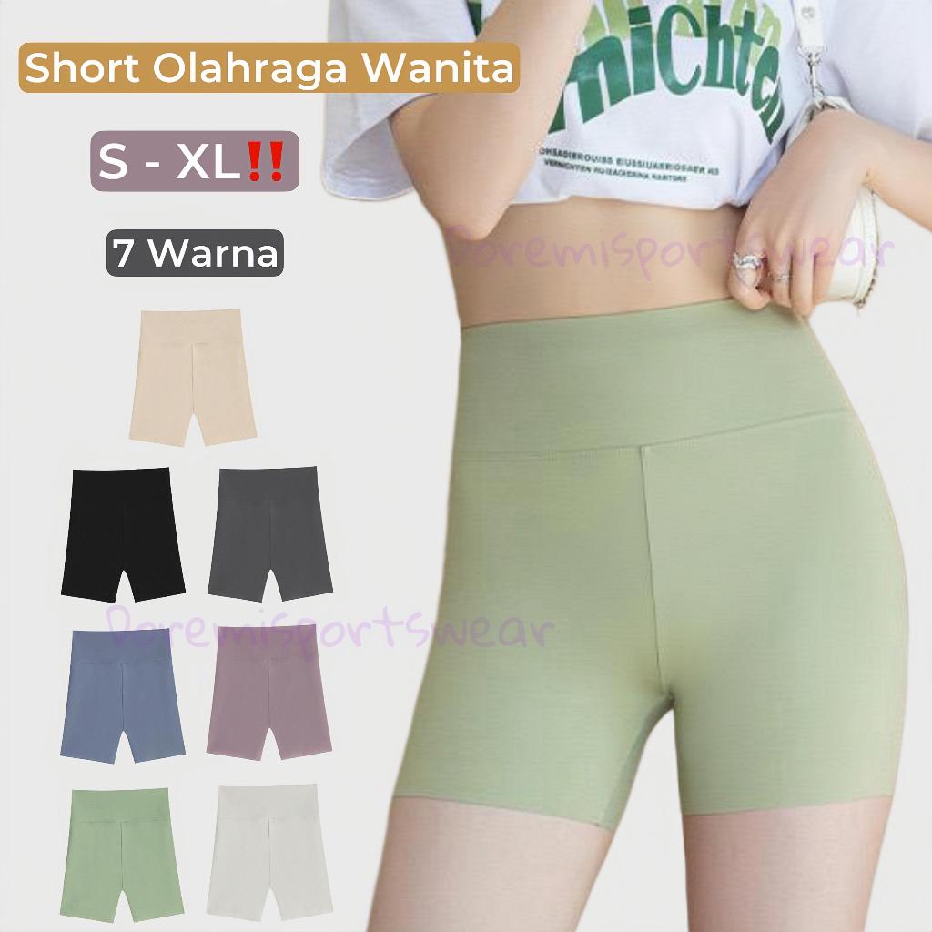 SHORT OLAHRAGA DOREMI CP30 / CELANA PENDEK OLAHRAGA WANITA BAWAHAN YOGA GYM FITNESS